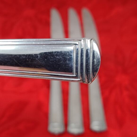 4X BK Cambridge Foster Mirror Stainless Butter Knives Flatware Silverware Glossy - Picture 1 of 9